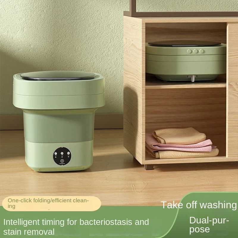 Machine à Laver Pliante Portable de Grande Capacité, 6L/11L, avec vaccoir à Rotation E27, pour Vêtem