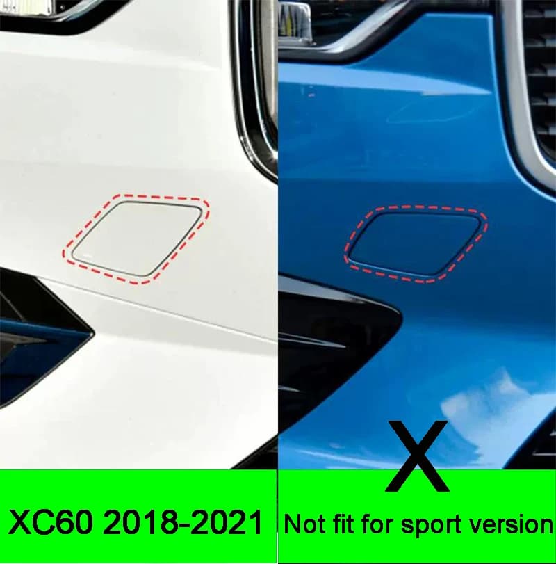Couvercle d'oeil de crochet de remorquage de pare-chocs avant et arrière de voiture pour Volvo XC60 
