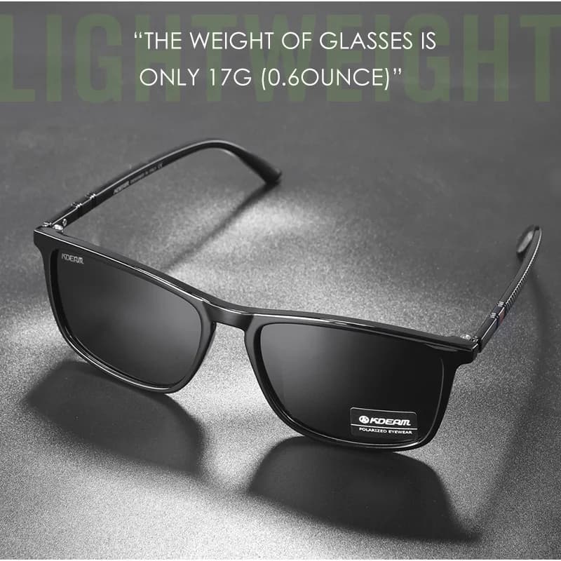 KDEAM lunettes de soleil de pêche ultralégères polarisées hommes conduite lunettes de soleil voyage 