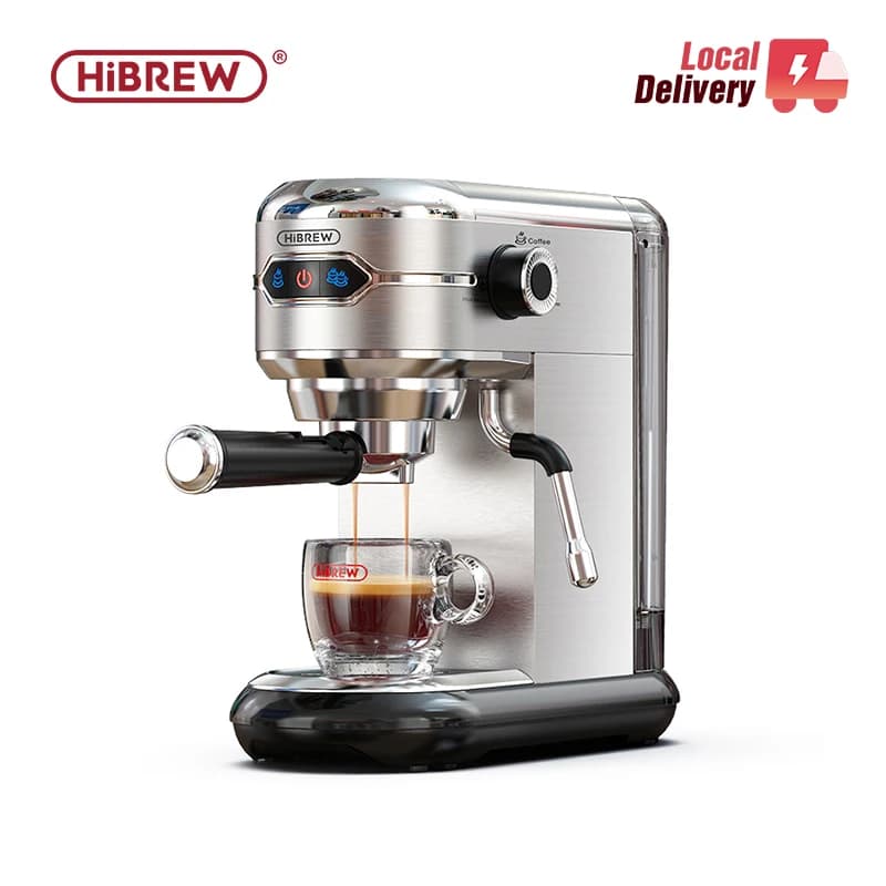 Hiinvasif W Cafetière, Inox Semi-existent, Dosette ESE Super Mince, Expresso en Poudre, Machine à Ca