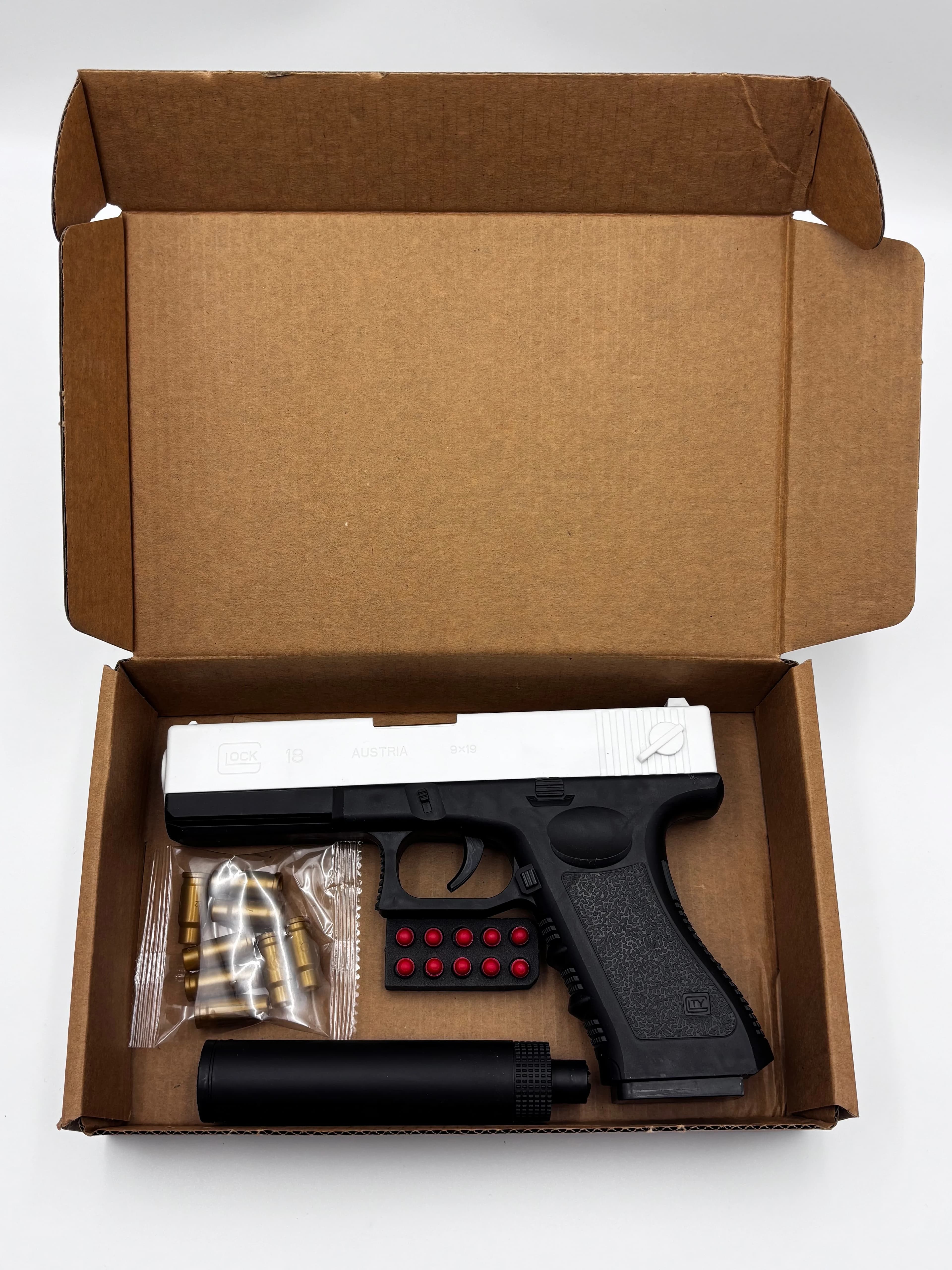 NOUVEAU Pistolet à air comprimé à balles souples de haute qualité, jouet manuel, chargeur bas, laser