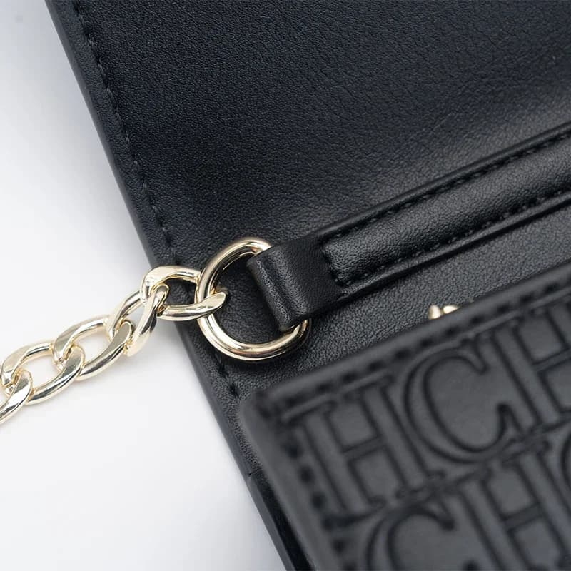 CH exquis à la mode lettre imprimée chaîne serrure conception classique femmes sac à main de haute q