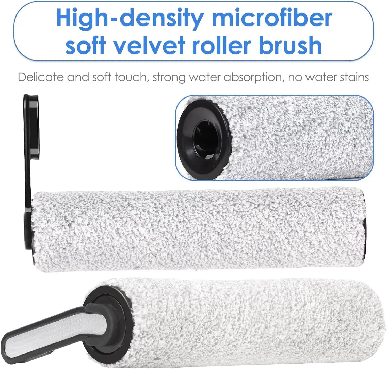 Rouleau de brosse de remplacement pour aspirateur sec et humide sans fil Tineco Floor One S5/ Floor 