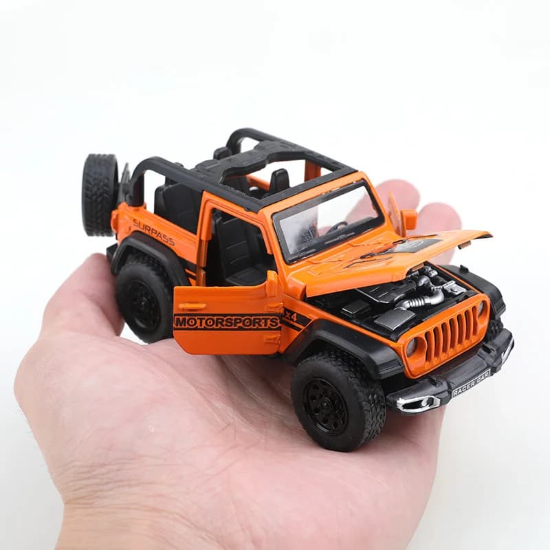 (Bagged) Véhicule tout-terrain Wrangler convertible 1/36, métal moulé sous pression, jouet pour garç