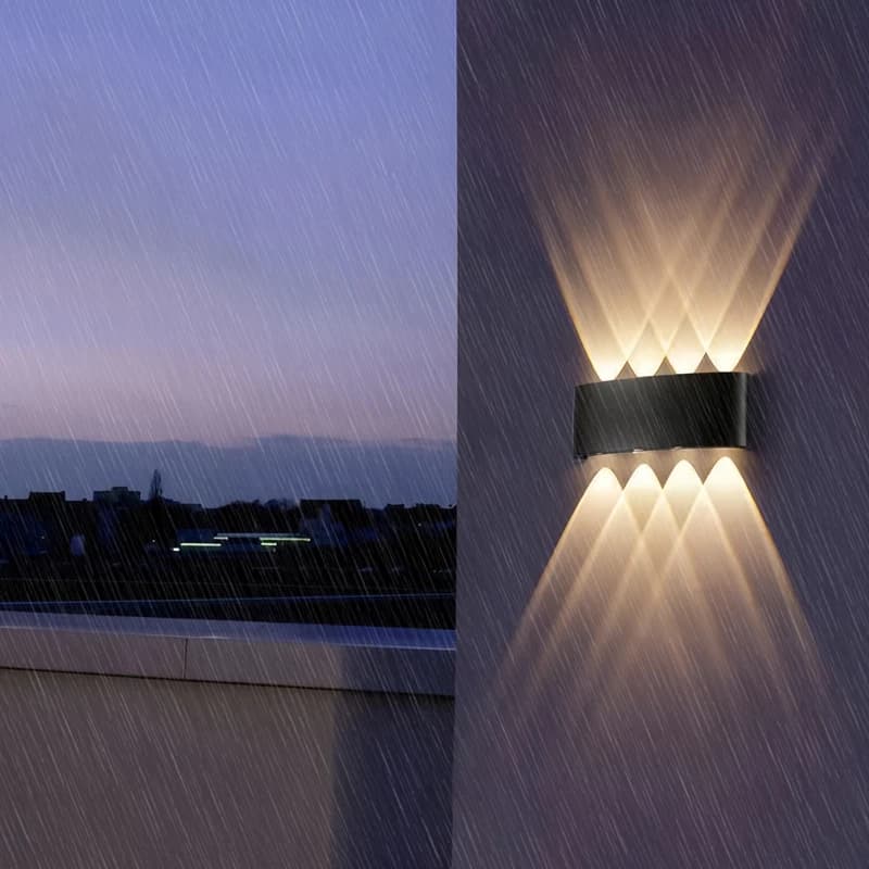 Mur LED lampe 4/6/8/10 lampes murales extérieures haut et bas vers l'éclairage pour la décoration de