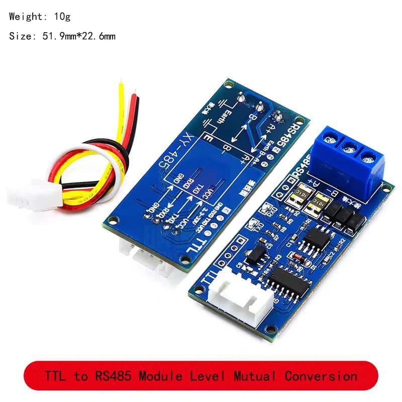 Module petsérie de microcontrôleur de signal TTL à RS485, interconversion RS485, contrôle de débit a