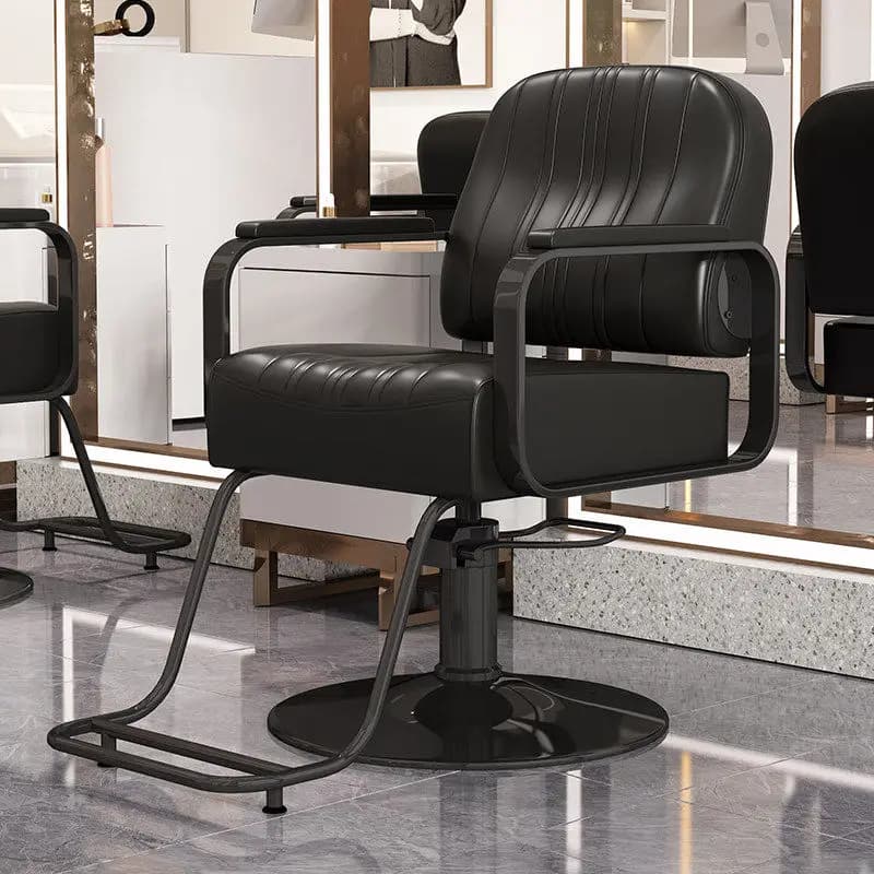 Fauteuil de Barbier Exclusif, Design Minimaliste, Confortable, pour Salon de Coiffure et de Beauté, 