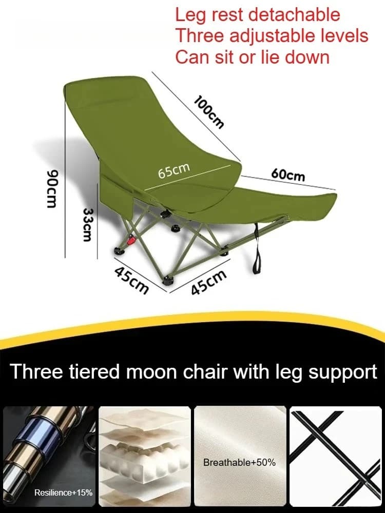 Chaises longues pliantes de plage pour le camping, chaise relaxante pliable, accessoires légers, Sil