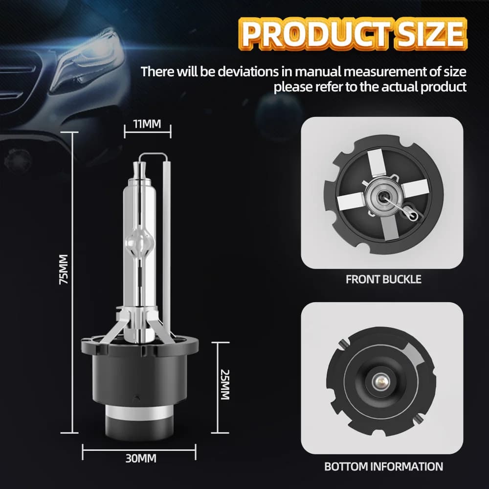 Radsun 2 pièces D1S D2S D3S D4S phare au xénon HID ampoules de voiture 35W D1 D2 D3 D4 phare 4300K 6