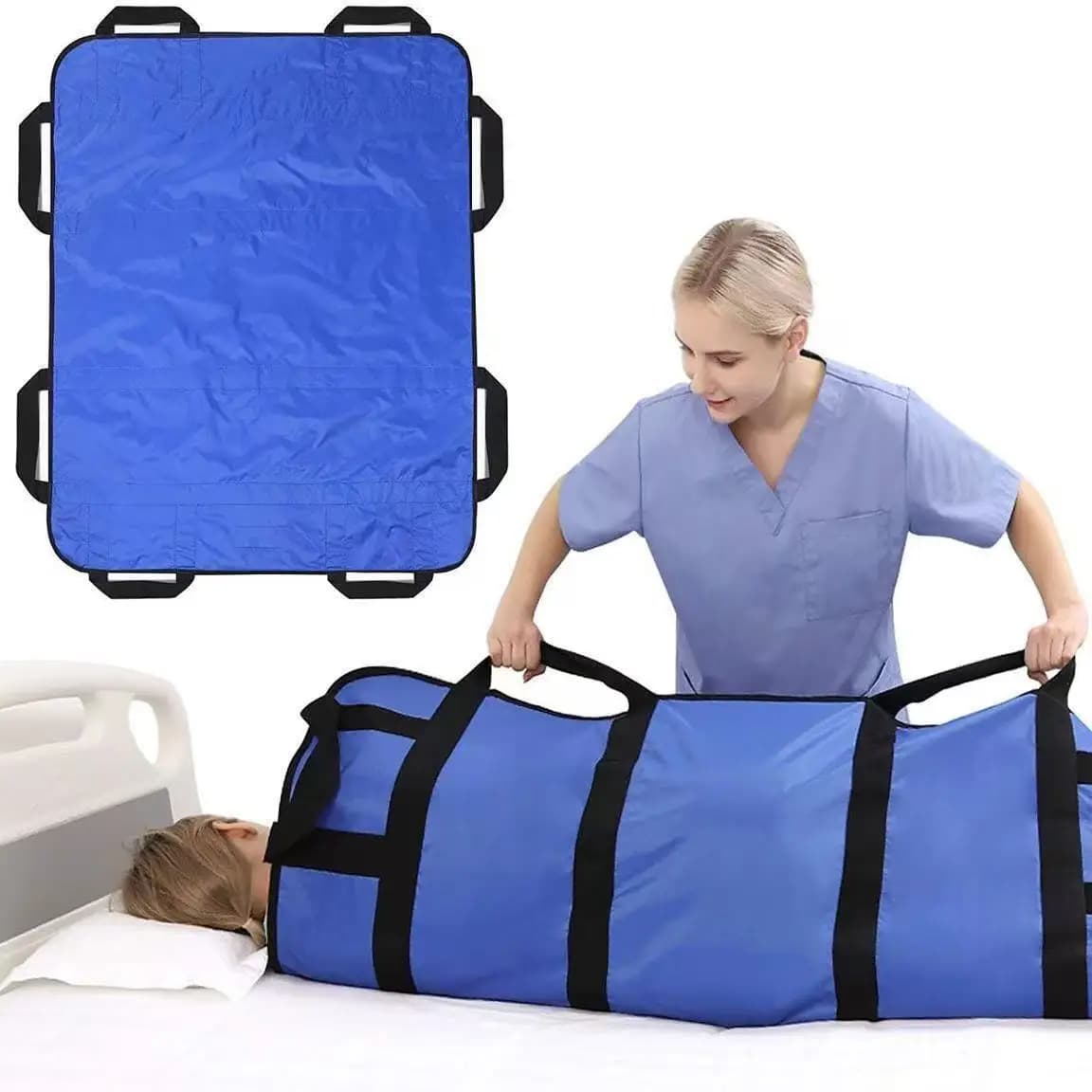 Drap de transfert de patient facile à déplacer, matelas antidérapant pour personnes handicapées et s
