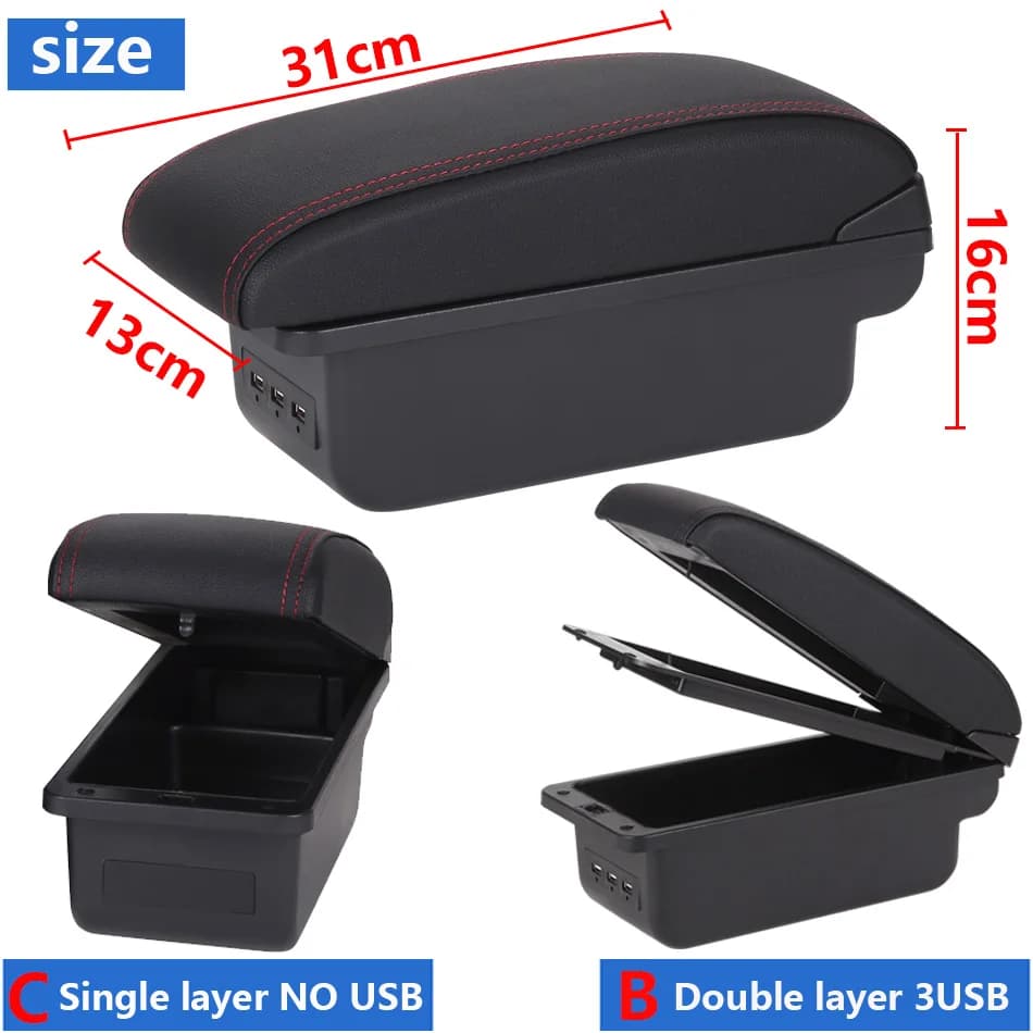 Boîte de rangement d'accoudoir de voiture pour SUZUKI SX4, pièces de rechange, détails intérieurs, a