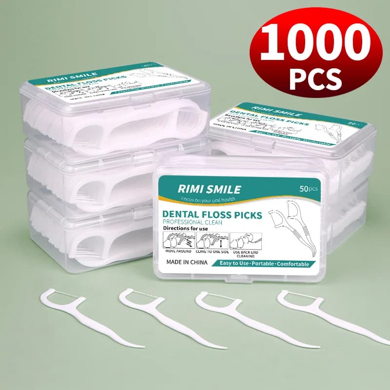 50/150/300/600/1000 pièces bâtons de fil dentaire outils de soins bucco-dentaires