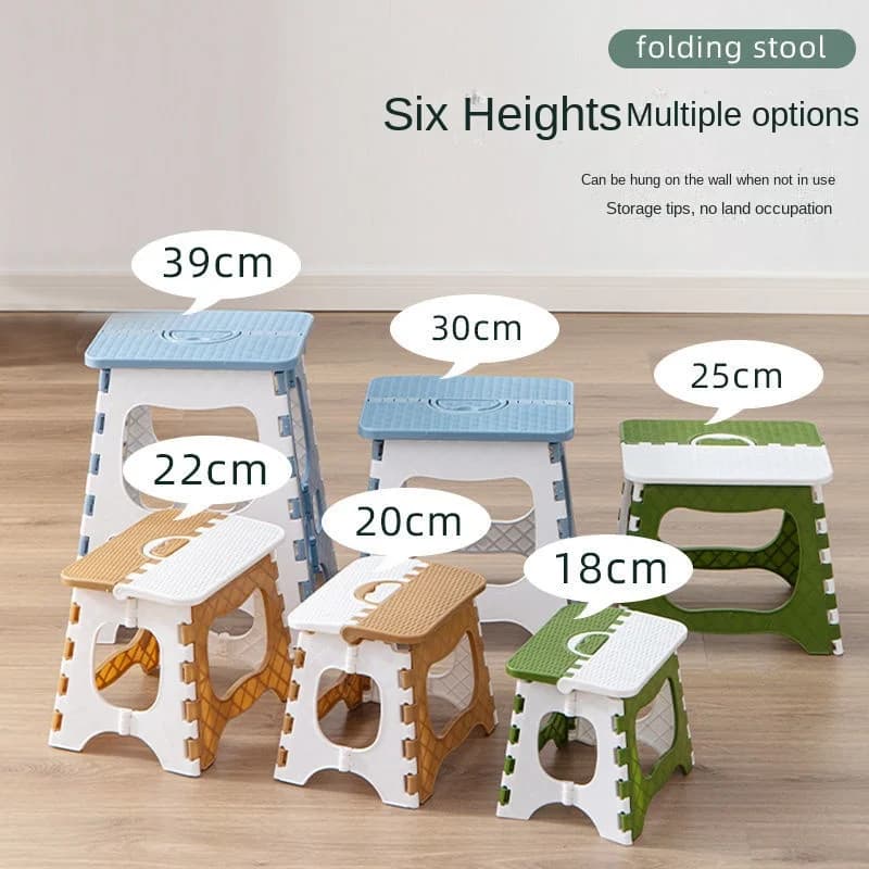 Tabouret de pêche en plastique épais et pliant, Mini chaise d'extérieur Portable pour adultes et enf