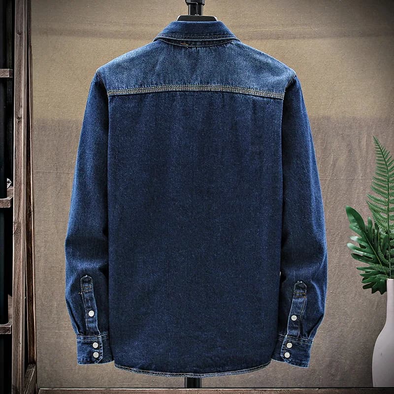 Veste en jean pour hommes à la mode printemps-automne à la mode pur coton respirant décontracté à ma