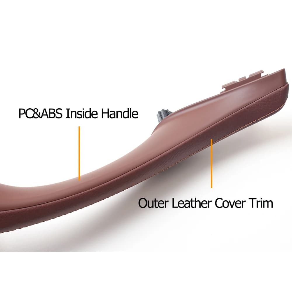 Poignée de porte passager intérieure droite en cuir, pour BMW série 5, F10, F11, F18, 520i, 523i, 52