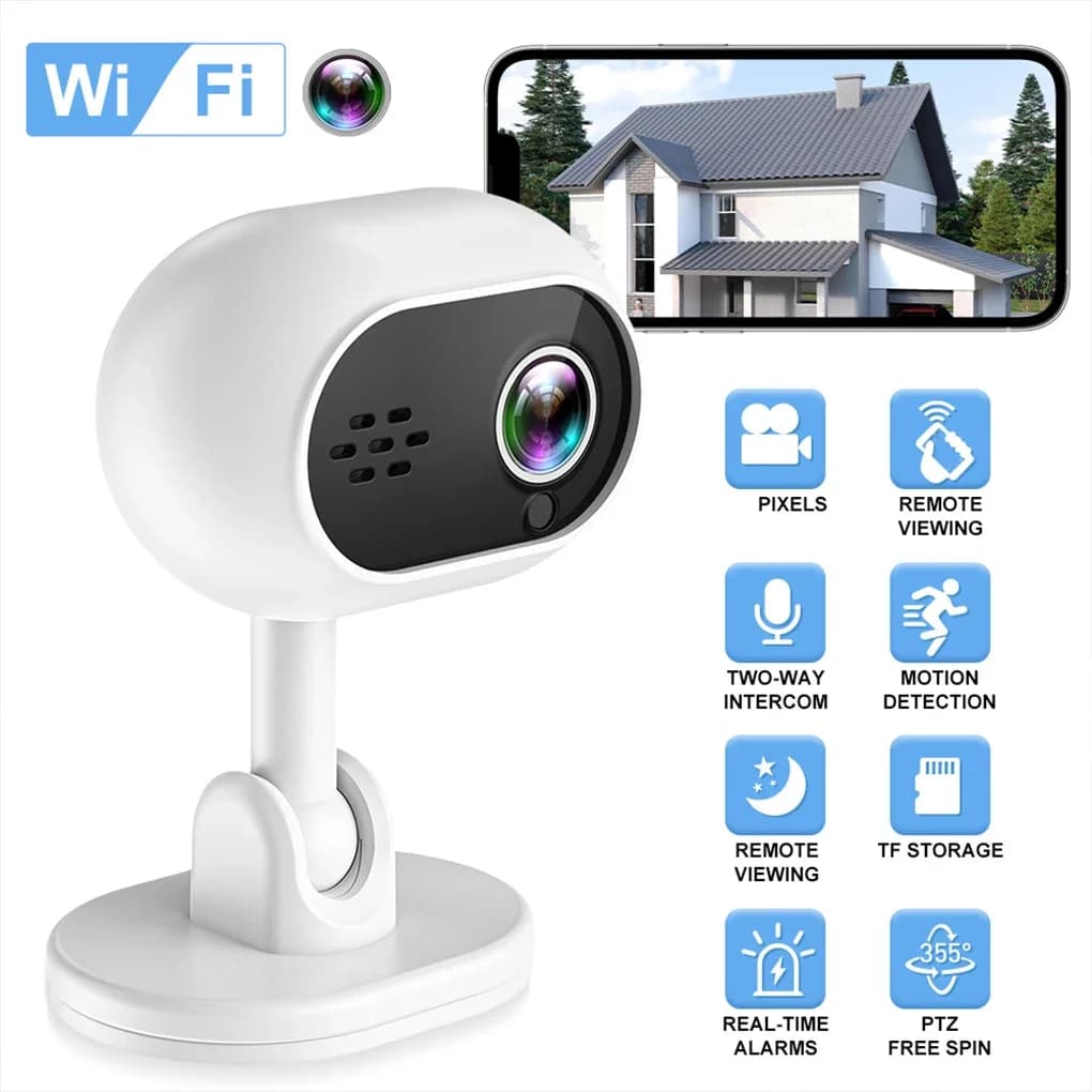 Caméra de surveillance WIFI 1080P pour bébé, détection de mouvement, alarme, rappel vocal interactif