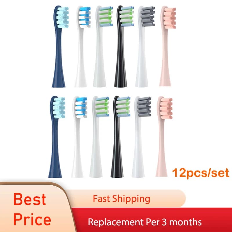 Têtes de brosse de rechange DuPont, buses de nettoyage à poils souples pour brosse à dents électriqu