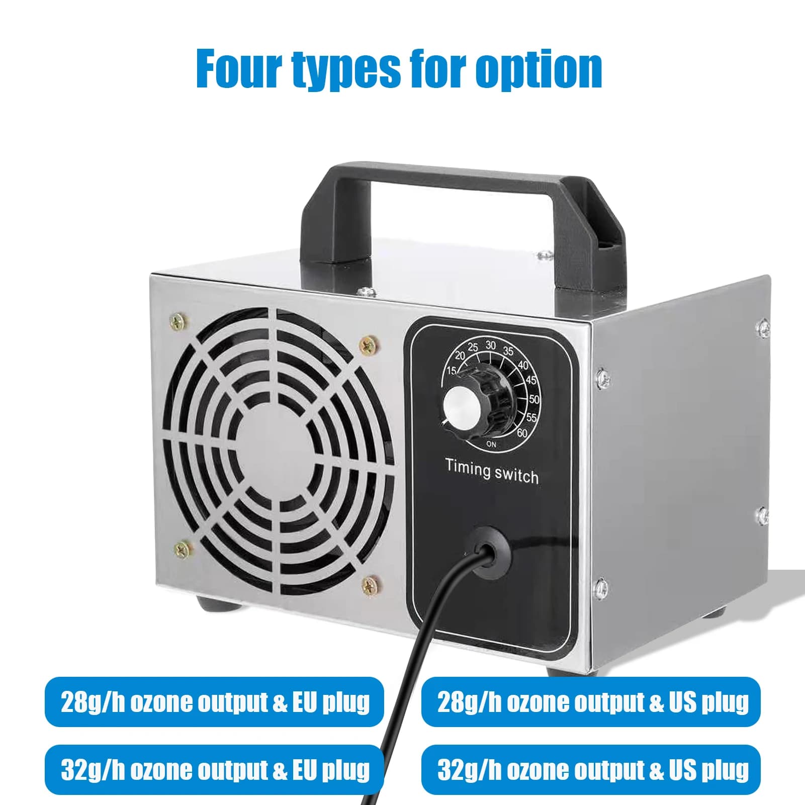 Générateur d'ozone 32 g/h, Machine à l'ozone, purificateur d'air O3, désodorisant pour la maison, la