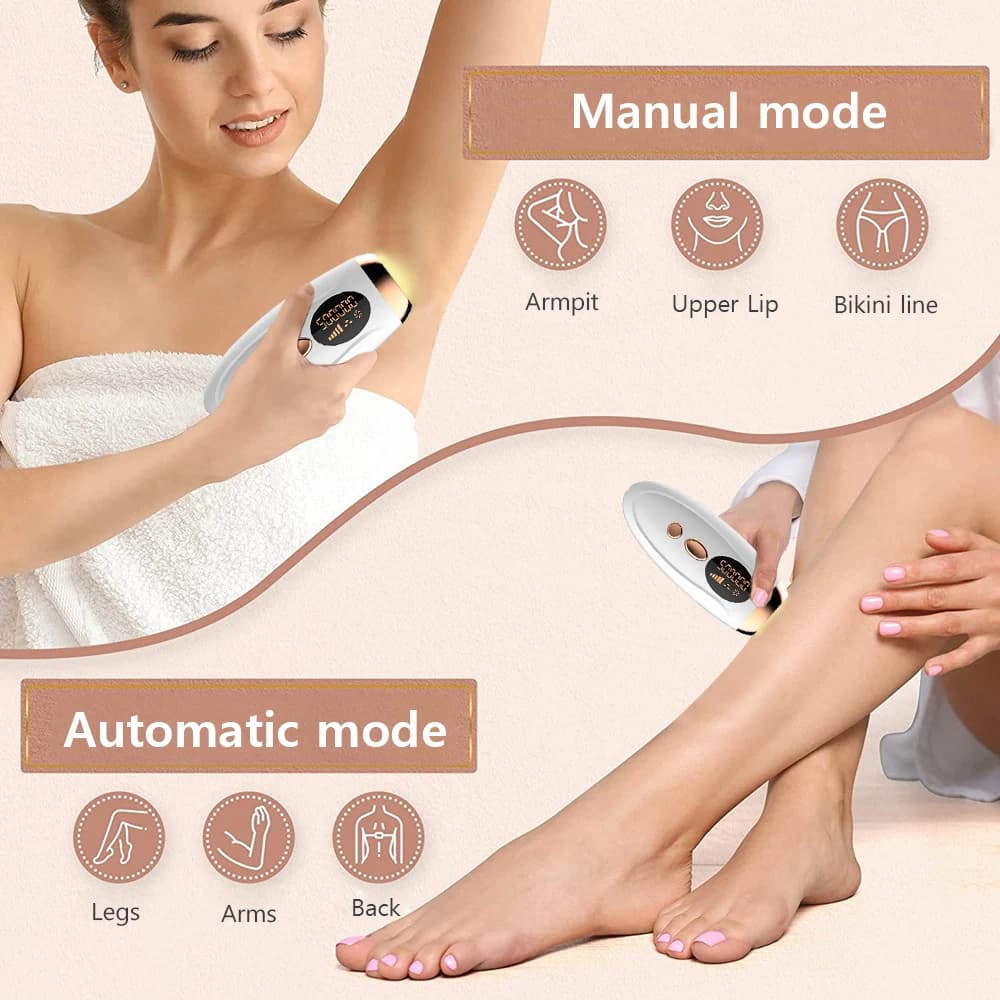 Depilador a laser ipl, remoção de pelos para mulheres, biquíni corporal, facial, 990000 flashes, per