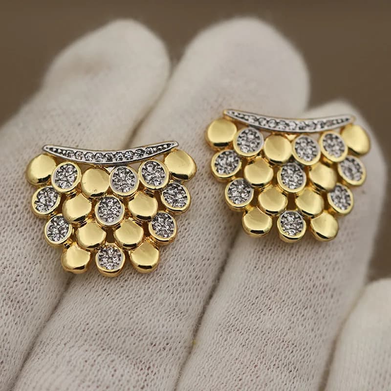 Boucles d'oreilles géométriques en cristal de luxe pour femmes, nouveau Design de vue, marque de mod