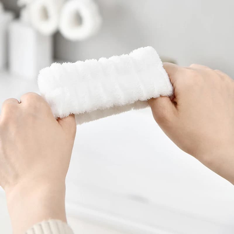 Bracelets de lavage de poignet absorbants, serviette en microfibre douce pour laver le visage, lavag