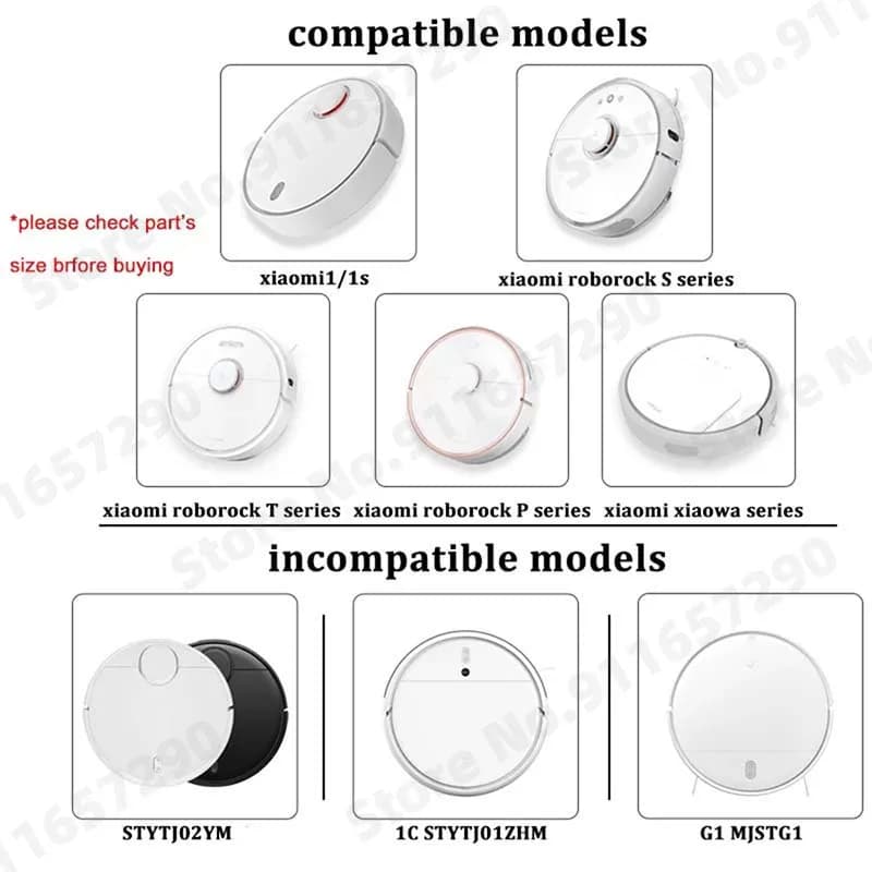 Accessoires pour aspirateur Robot Xiaomi Mijia 1s, Roborock S50, S5 Max, S6, MaxV, S6, filtre Hepa p