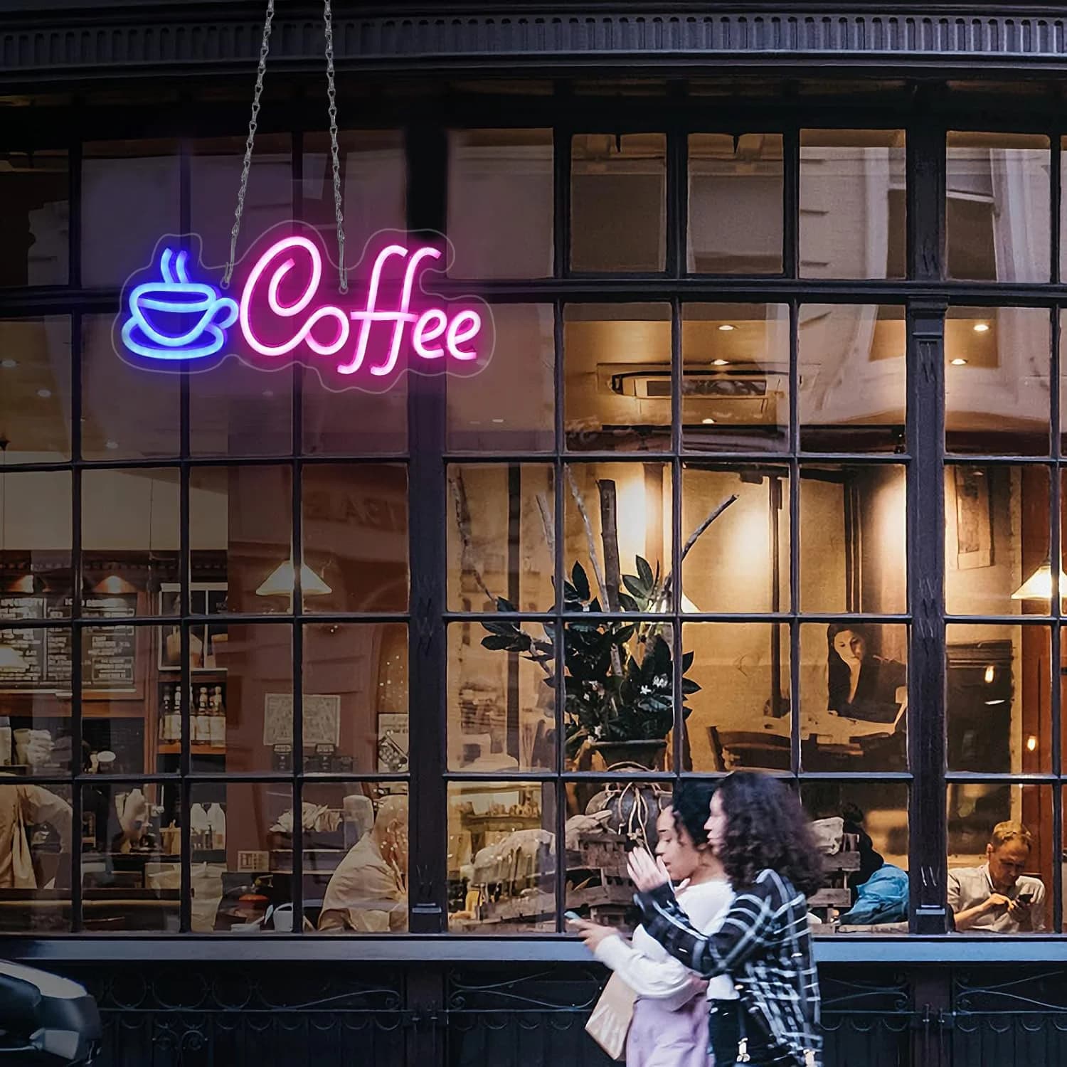 Café néon signe lumière USB/batterie Led lampes au néon pour Bar café Restaurant fête Art décoration