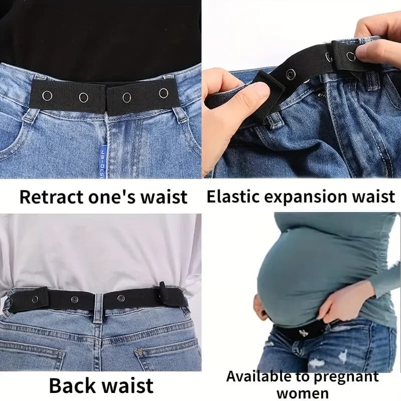 Ceinture artificiel astique Invisible pour Homme et Femme, Accessoire pour Jeans, 6 000 Ajustables, 