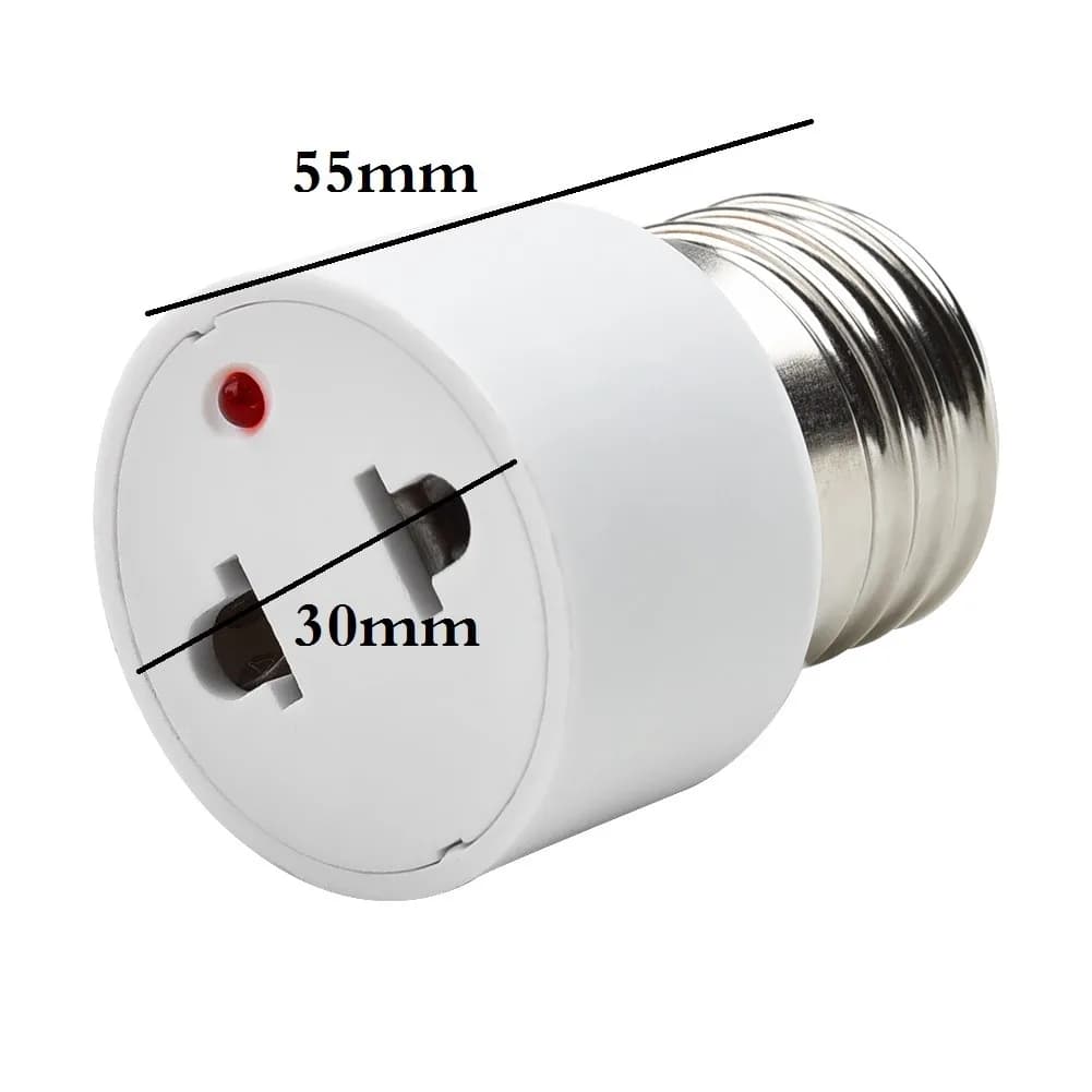 1pc vente chaude pratique blanc E27 prise porte-ampoule luminaire ampoule Base adaptateur lampe doui
