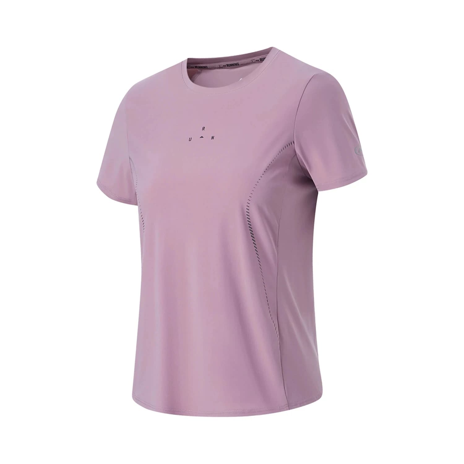 Li-ning T-Shirt de course pour femmes AT DRY FREEZE 76% Nylon 24% élasthanne AT._UV-50 + doublure T-