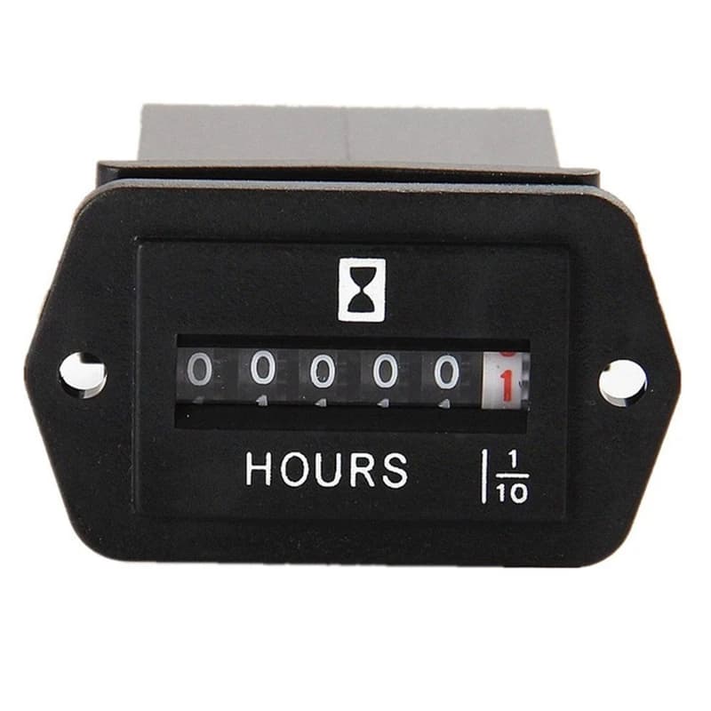 Compteur horaire mécanique DC 6-80V, pour générateur de moteur, bateau, Automobiles, motocross, trac