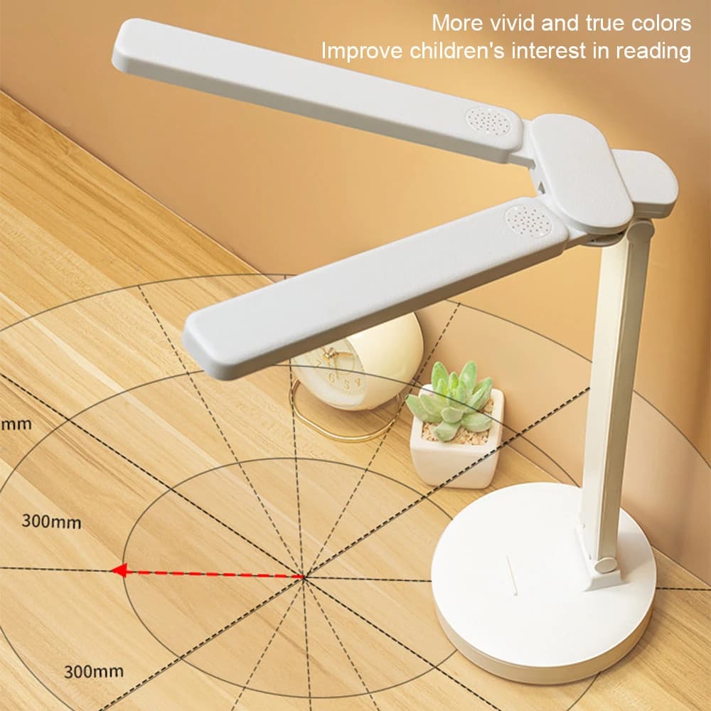 Lampe de bureau LED 3 niveaux Dimmable tactile veilleuse USB Rechargeable Protection des yeux lampe 