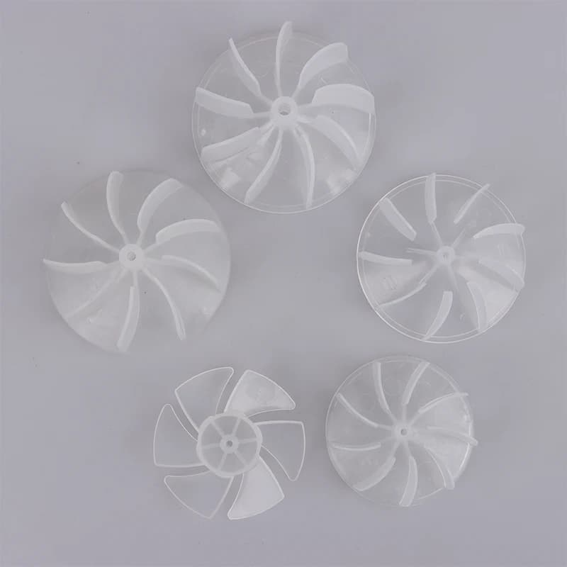 Mini lame de ventilateur en plastique de petite puissance, 4/6 feuilles, moteur de sèche-cheveux, cu