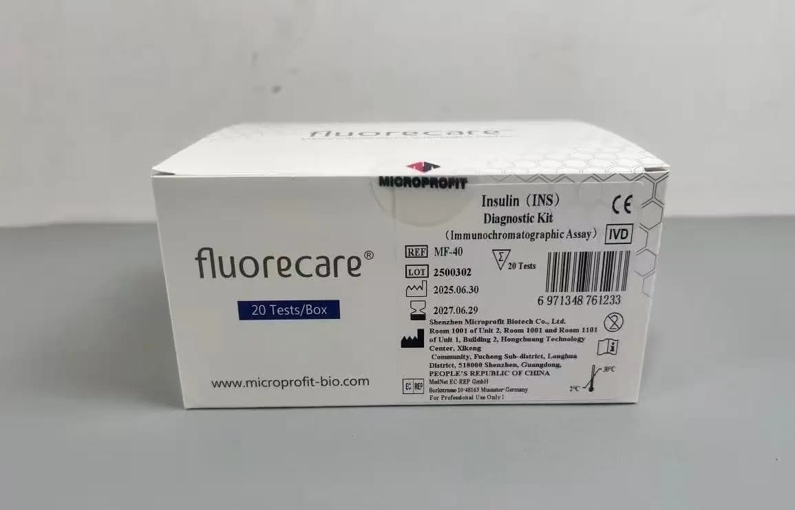 Kit de diagnostic d'insuline Fluorecare DouRoute Store, approuvé CE, haute précision, test immunochr