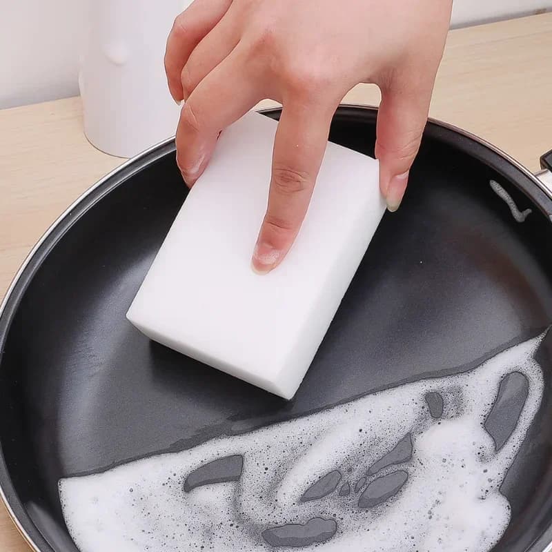 Éponge magique blanche nettoyante, 2 à 20 pièces, éponge de nettoyage en Nano mélamine pour le lavag