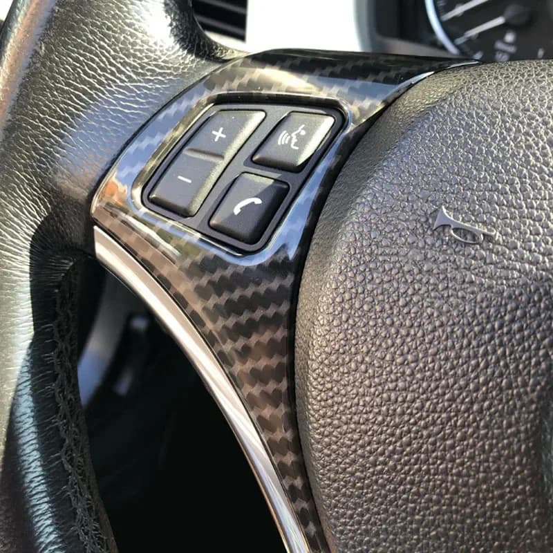 Autocollant de décoration de panneau de volant de voiture en fibre de carbone pour BMW Série 1 3 E87