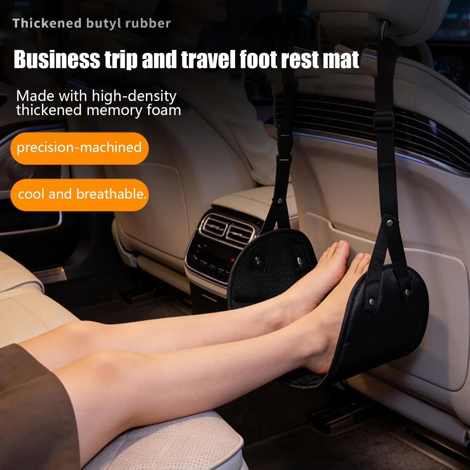 Hamac pour les pieds réglable, hamac pour les jambes portable et réglable avec repose-pieds conforta