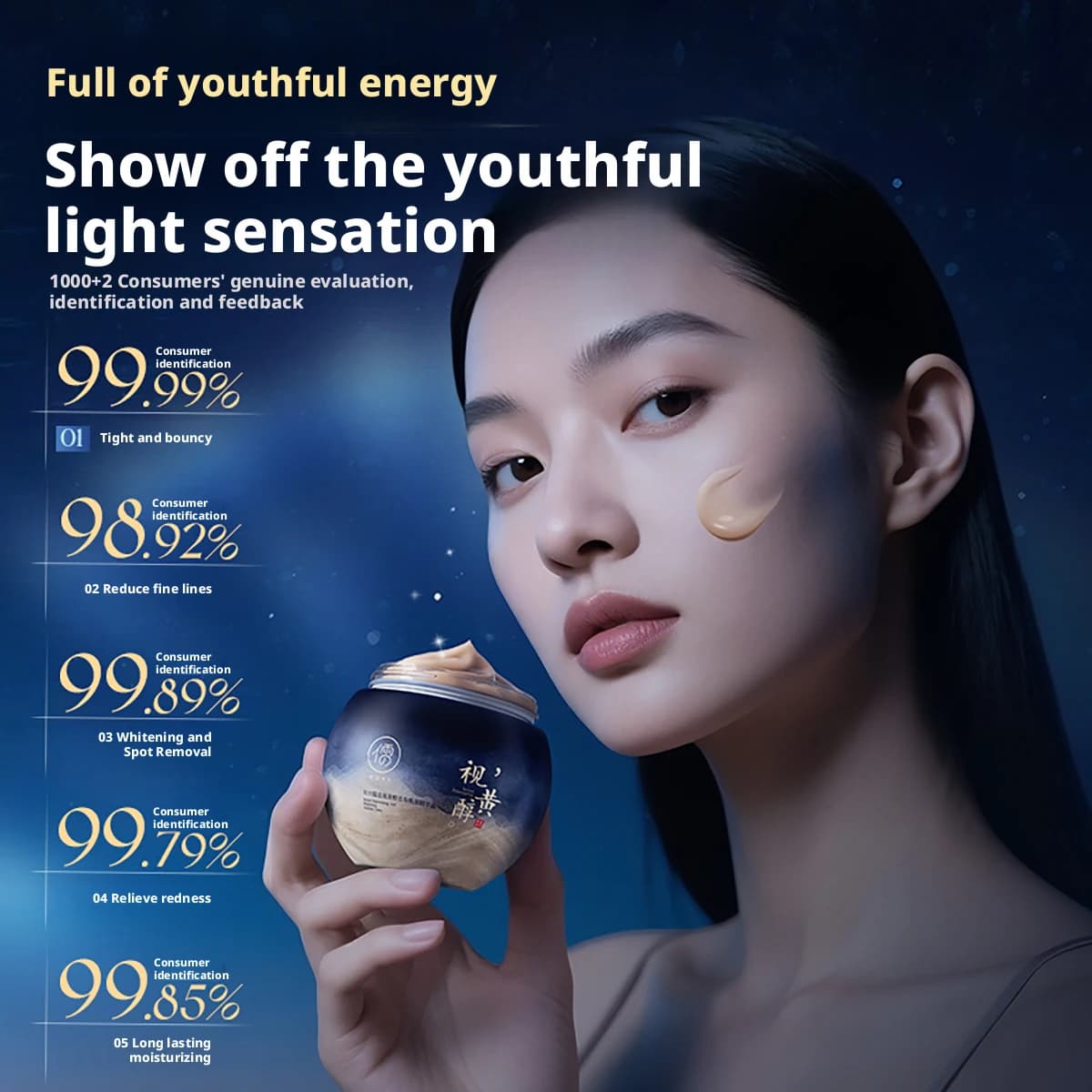 RUYI rétinol Essence crème pour le visage haute hydratant raffermissant et Anti-rides estompe les ta