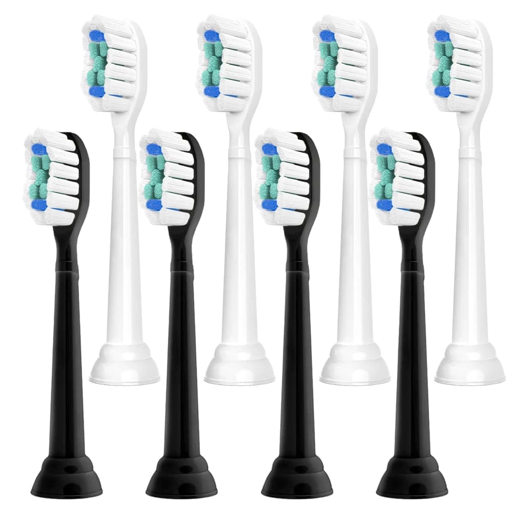 Têtes de brosse à dents de rechange, 8 pièces, compatibles avec la brosse à dents électrique Philips