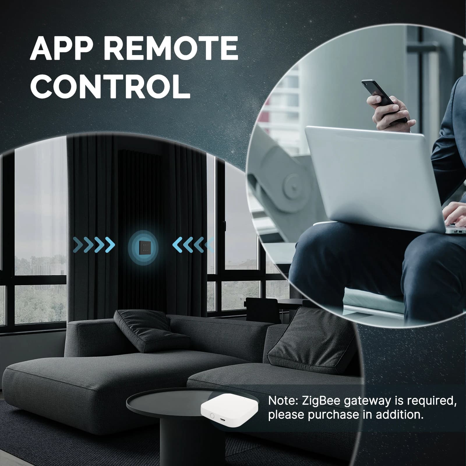 MOES-Joli Intelligent Zigequation pour Rideaux Électriques, Volet Roulant, Moteur de Store, Télécomm