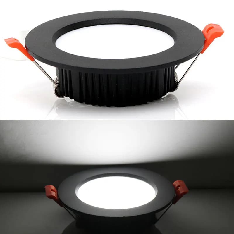 10 pièces LED Downlight 12W 15W 18W 9W AC220V 5W 7W 110V Spot encastré épais en aluminium éclairage 