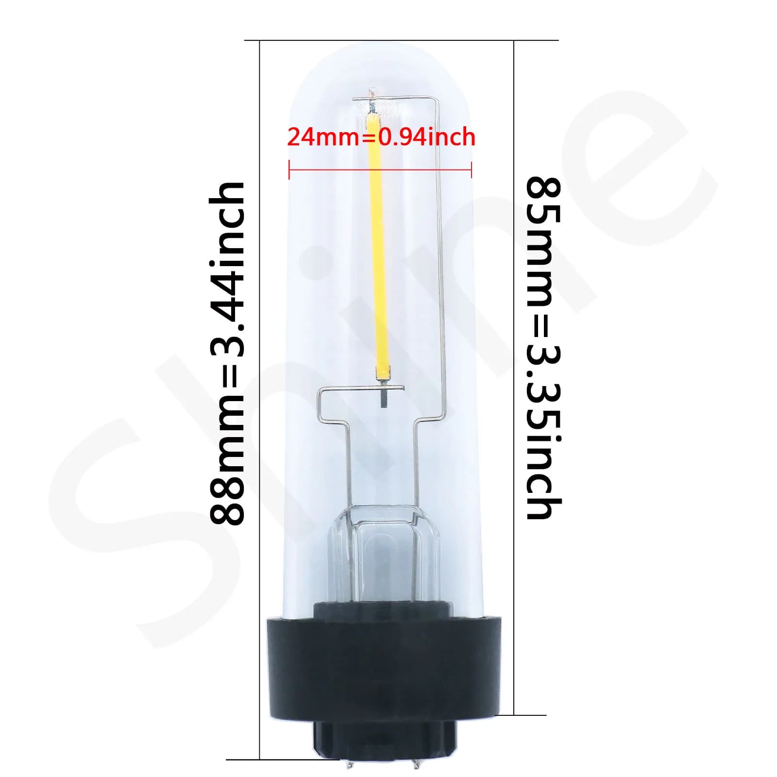 Tube de lampe à ampoule LED Edison, DC 3V, source de lumière solaire, ampoule en plastique, lampe à 
