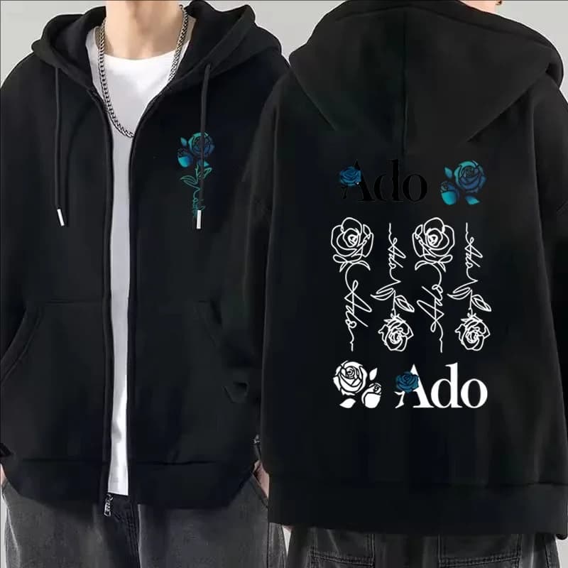 2025 Ado graphique imprimé sweat à capuche avec fermeture éclair automne hiver hommes femmes décontr