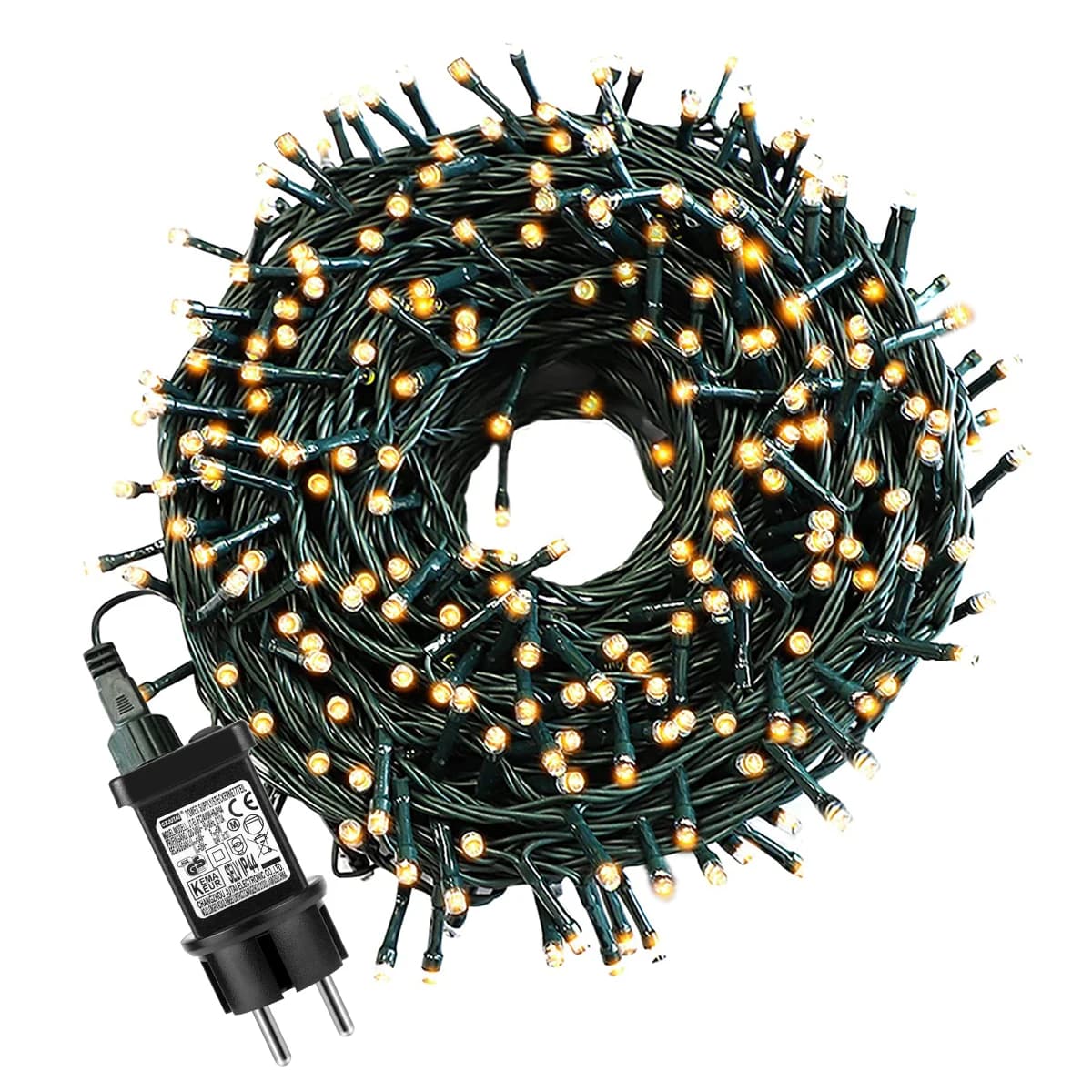 50M 100M lumières de noël guirlande décorative LED chaîne 110V 220V extérieur étanche fée lumières p