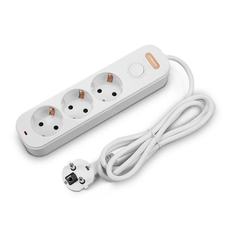 Multiprise prise ue 3/4/5 voies prises rallonge électrique 2m cordon 16A prises commutateurs de comm