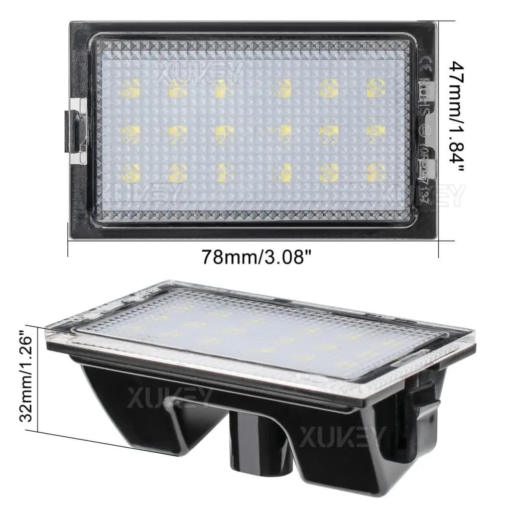 2 feux de plaque d'immatriculation arrière LED pour Land Rover Discovery 3 05-09 Discovery 4 Freelan