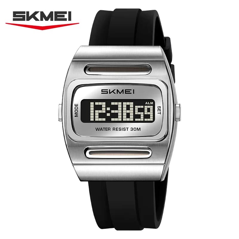 Montres de sport numériques multifonctionnelles à énergie solaire de luxe SKMEI 2563, horloge électr