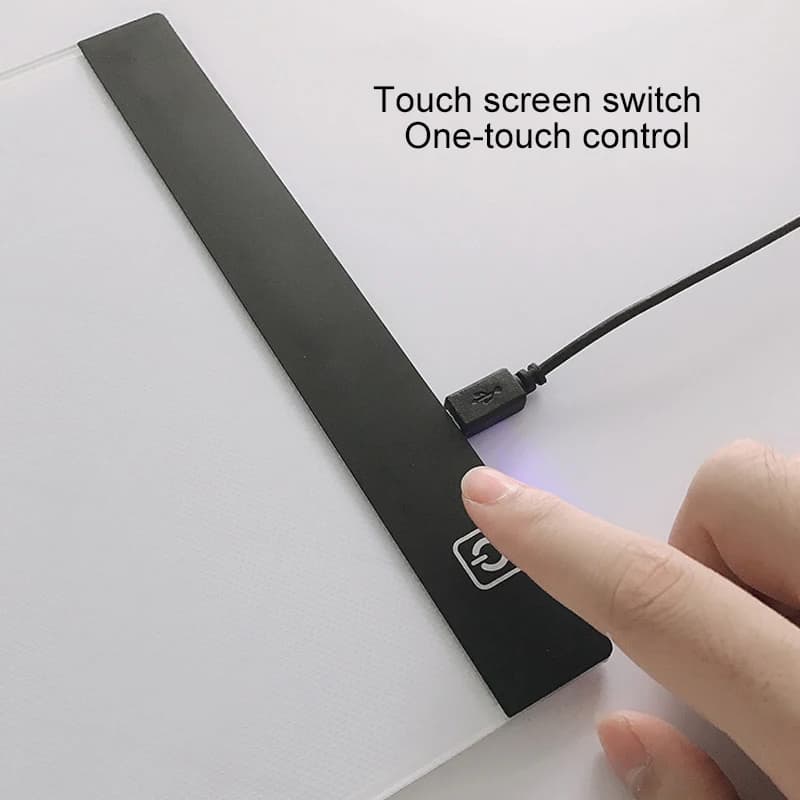 Bloc-notes à lumière LED réglable pour enfants, tableau à intensité variable, bloc-notes de dessin e