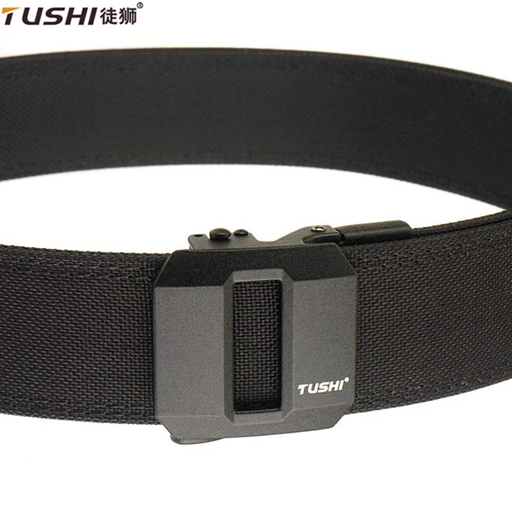 TUSHI ceinture tactique dure pour hommes boucle automatique en métal IPSC pistolet ceinture 1100D Ny