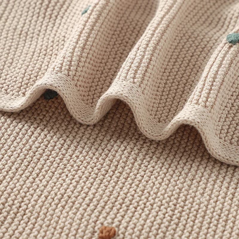 Couvertures pour nouveau-né 90x70cm, tricotées pour nourrissons, garçons et filles, en coton Ultra d